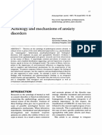 Etiology of Anxiety Disorder - Reading