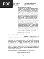 Casacion Sobre La Motivacion de Sentencia