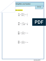 Exercices 1 6 Simplifier Une Fraction