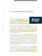 "El Currículo Referentes Conceptuales" y "Evaluación y Currículo"