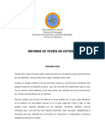 Informe de Teoria de Sistema