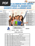 Listas de Reinscripción Agosto 2023 A Enero 2024 de La UPN 151 Toluca