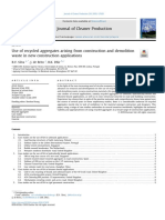 Use of Recycled Aggregates Arising From Construction and Demolition Waste in New Construction Applications