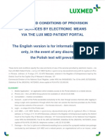 Terms and Conditions of Provision of Services by Electronic Means LUX MED 11.14.07 PM