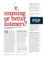 More Listening or Better Listeners - John Fields