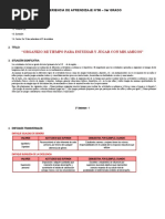 3° Grado - Experiencia de Aprendizaje N°08