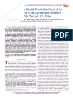 Hysteresis Model Predictive Control For High-Power Grid-Connected Inverters With Output LCL Filter