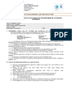 Internship Form 5 - Final Review and Evaluation of Internship by Student Interns