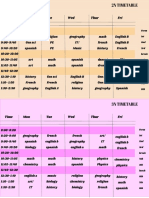 2n Timetable