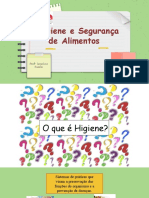 Aula 1 Higiene e Segurança de Alimentos