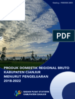 Produk Domestik Regional Bruto Kabupaten Cianjur Menurut Pengeluaran 2018-2022