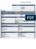 Formulario de ADMISSAO 