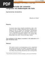 Consolo Religioso Na Elaboração Do Luto