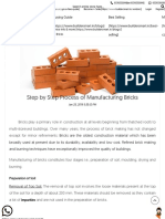 Step by Step Process of Manufacturing Bricks: Shares