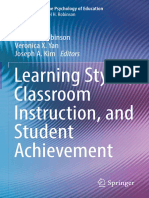 Learning Styles, Classroom Instruction, and Student Achievement Robinson Et Al