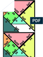 Tangram Con Tablas de Multiplicar