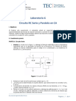 Lab6 Circ Elec Circuito RC Serie y Paralelo en CA