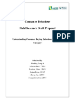 Consumer Behaviour - Sec-2 - Group-4 - Research Proposal