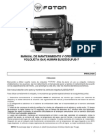 Manual Volqueta 6x4 Foton BJ3253