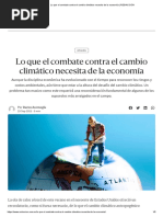 Lo Que El Combate Contra El Cambio Climático Necesita de La Economía - RED - ACCIÓN