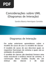 Aula17 Parte01 Considerações Sobre UML DiagramaDeInteração