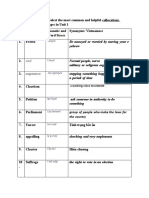 Vocabulary Journal - Intensive Reading U2