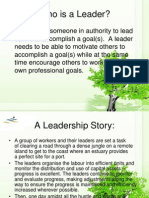 Who Is A Leader?