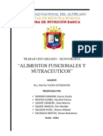 Alimentos Funcionales y Nutraceuticos