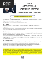 La Organizacion Del Trabajo