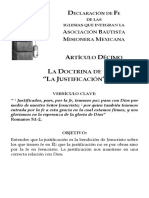 Artículos de Fe. Lección 10. La Justificación