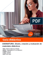 42GEPR Diseño, Creación y Evaluación de Materiales Didácticos