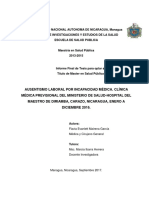 Universidad Nacional Autonoma de Nicaragua, Managua Centro de Investigaciones Y Estudios de La Salud Escuela de Salud Publica