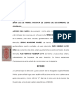 Contestaciones de Demanda Juicio de Cuentas