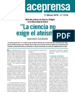 La Ciencia No Exige El Ateísmo