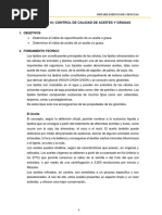 Práctica #10 - Control de Calidad de Aceites y Grasas