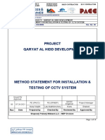 MS For The CCTV Installation and Termination