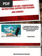 4.2 Digital Tools or Non-Conventional Instructional Support For Teaching and Learning