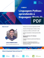 Linguagem Python Aprendendo A Linguagem (Parte 3)