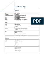 Introduction To Scripting