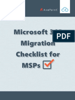 Microsoft 365 Migration Checklist For MSPs Dec2022