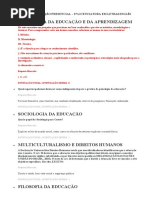 Avaliação Presencial - 2 Licenciatura em Letras/inglês