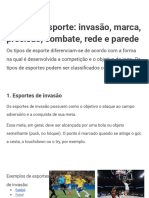 Tipos de Esportes