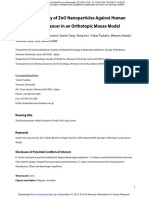 Anticancer Activity of ZnO Nanoparticles