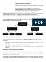 MEDIOS DE ALMACENAMIENTO (Tipos)