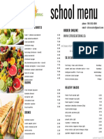 School Canteen Menu 2019