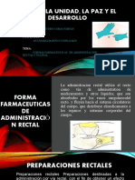 Forma de Administración Rectal