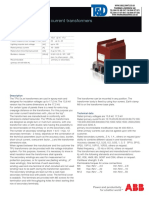 ABB TPU5 Indoor Current Transformers - CT - MV Medium Voltage 13 - 8KV 17 - 5KV