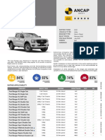 Ford Ranger 2022 ANCAP Report