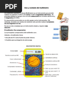 Uso y Cuidado Del Tester