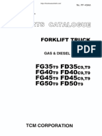 TCM FG35t9 FD35c9.t9 FG40t9 FD40c9, t9 FG45t9 FD45c9, t9 FG50t9 FD50t9 (PF-43AA) Forklift Truck Gas&Diesel Powered Parts Catalogue